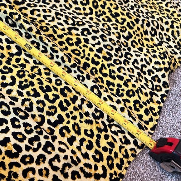 EUC Notes du Nord‎ Olivia Leopard Print Smocked Maxi Dress Cottage Core US XS 4 - Picture 16 of 16